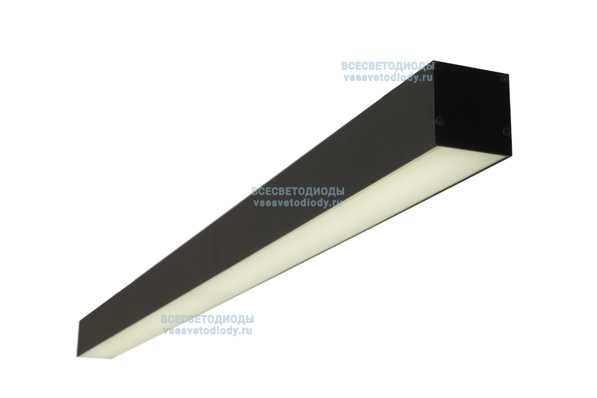 Светильник профильный L50 216W, 6015мм, 4000К, черный, накладной, IP 42