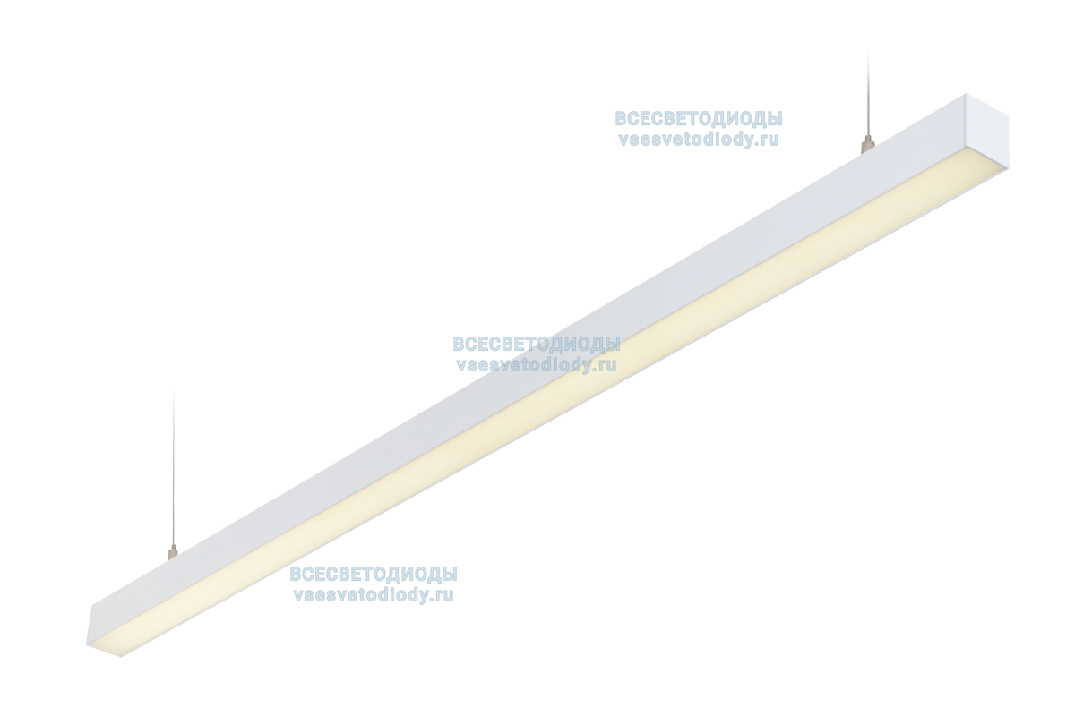 Светильник профильный L30 126W, 3515 мм, 5000К, с протоколом управления Dali, белый, подвесной, IP 40