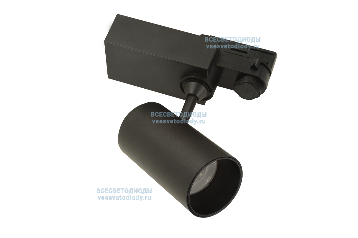 Светильник для трехфазной трековой системы Tube 30W, 4000К, черный